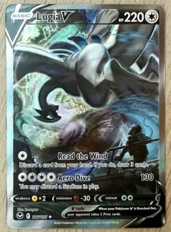 Pokemon TCG Silver Tempest Lugia V Alternate Art Rare 186/195 NM/M - Image 1