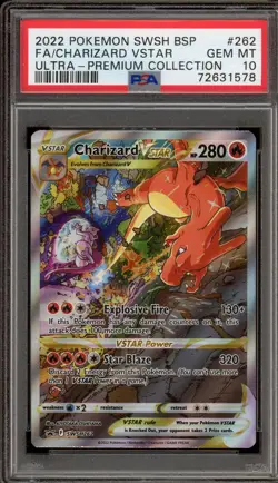 Pokemon Charizard VSTAR Ultra-Premium Coll. Full Alt Art Promo SWSH262 PSA 10 - Image 1