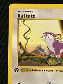 Pokemon Rattata 061/102 (1st Edition) (Shadowless) Never Played *Near Mint*￼ - Image 3