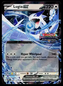 Lugia ex (Prismatic Evolutions Stamped) 082/131 Holofoil Pokemon Near Mint - Image 1