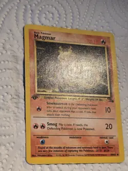 Pokemon Magmar #39 - Eng - Fossil 1st Edition 1999 - Image 2
