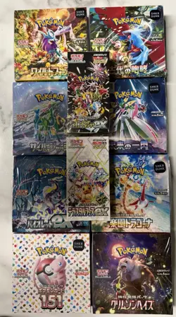 Pokemon Japanese S&V 10x Booster Box Lot (151, Shiny T…) Read Description 🇺🇸 - Image 1