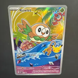 Rowlet MEP 043 Promo - Illustration Rare - Pokemon TCG: 30th Anniversary - NM - Image 3