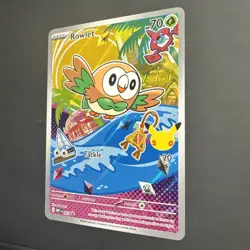 Rowlet MEP 043 Promo - Illustration Rare - Pokemon TCG: 30th Anniversary - NM - Image 5