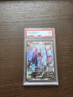 2022 Pokemon GO Mewtwo V Alt Art #072/078 PSA 9 MINT Alternative Full Art - Image 1