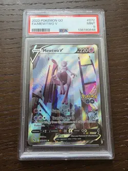 2022 Pokemon GO Mewtwo V Alt Art #072/078 PSA 9 MINT Alternative Full Art - Image 2