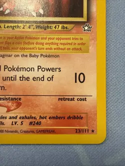 Pokemon Magby 23/111 1st Edition Neo Genesis 2000 - Image 4