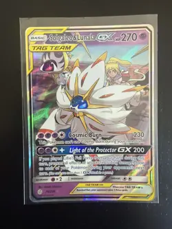 Pokemon Solgaleo & Lunala GX TAG TEAM Ultra Rare Holo Sm-Cosmic Eclipse 75/236 - Image 2