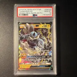 Pokemon Thundurus GX SM Black Star Promo SM133 Holo PSA 10 2018 - Image 1