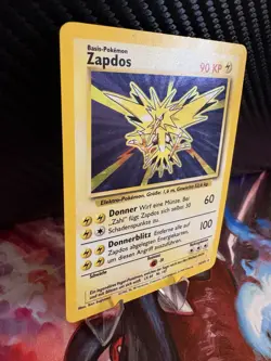 Zapdos 16/102 Base Set Holo German WOTC Vintage Pokemon Card MP - Image 4