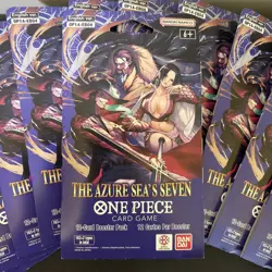 One Piece TCG The Azure Sea’s Seven OP-14 Sleeved Booster Pack LOT OF 16 Sealed - Image 2