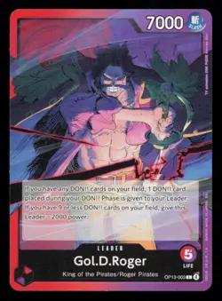 Gol.D.Roger (003) OP13-003 One Piece Carrying On His Will Leader Near Mint - Image 1