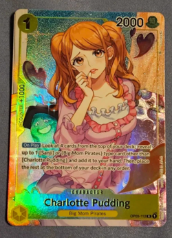 One Piece TCG Pillars Of Strength Charlotte Pudding Alt Art #OP03-112 English NM - Image 1