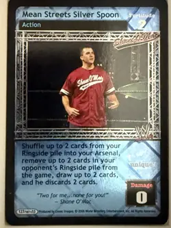 Shane O’Mac 8 Card Rare Foil Lot WWE Raw Deal CCG - Image 4