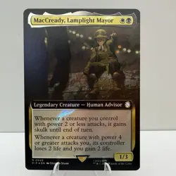 MTG English MacCready, Lamplight Mayor (Extended Art) (Surge Foil) NM Foil - Image 1