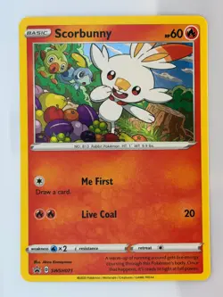 Scorbunny Promo Holofoil SWSH: Sword & Shield Promo Cards SWSH071 NM - Image 1