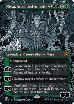 MTG English Nissa, Ascended Animist (Borderless) NM Normal - Image 1