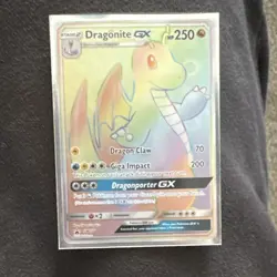 Pokemon Dragonite GX SM156 Full Art Promo Holo Sun & Moon Black Star 250 HP Card - Image 1