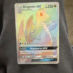 Pokemon Dragonite GX SM156 Full Art Promo Holo Sun & Moon Black Star 250 HP Card - Image 2