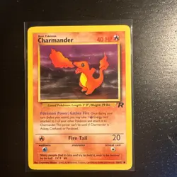 Charmander 50/82 Pokemon Card Team Rocket Wizard of the Coast - Image 1