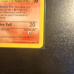 Charmander 50/82 Pokemon Card Team Rocket Wizard of the Coast - Image 4