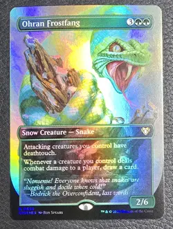 Ohran Frostfang (Borderless Foil) Near Mint MTG Commander Masters Magic Card - Image 1