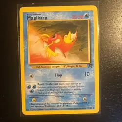 Pokemon Card Magikarp Team Rocket 47/82 WotC Vintage 2000 NM - Image 1