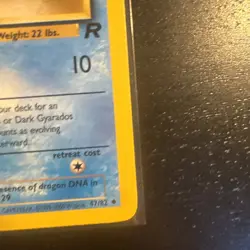 Pokemon Card Magikarp Team Rocket 47/82 WotC Vintage 2000 NM - Image 4