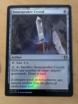 MTG FOIL Stonespeaker Crystal – Commander Legends: Baldur’s Gate NM English - Image 1