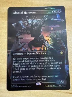 Abyssal Harvester - Foil - Borderless NM, English MTG Foundations Main Set - Image 1