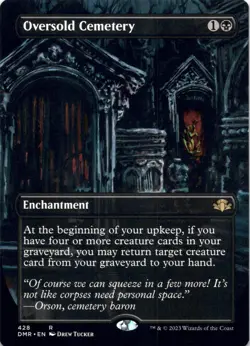 Oversold Cemetery (Borderless) - Dominaria Remastered - Magic MTG NM - Image 1