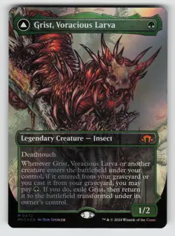 Grist, Voracious Larva (Borderless) (Textured Foil) *Foil* MH3 472 NM - Image 1
