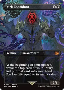 Dark Confidant (Borderless) [FIN - 334] - NM [Foil] TCG MTG - Image 1