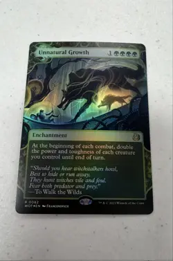 Unnatural Growth Wilds of Eldraine: Enchanting Tales Foil - Image 1