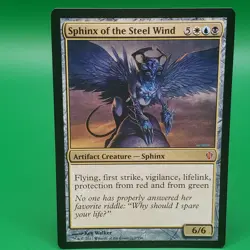 MTG Magic the Gathering Sphinx of the Steel Wind (217/357) Commander 2013 LP - Image 1