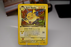 Pokemon TCG 1st Edition Holo Dark Raichu 83/82 Rare Team Rocket, Damaged, DMG/HP - Image 3