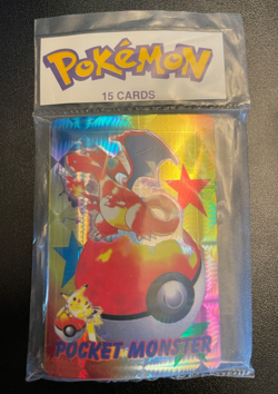 Guaranteed Charizard SEALED 1998 Vintage Vending x15 Stickers Prism Pokemon NM - Image 1