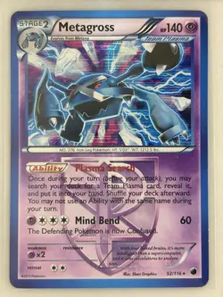 Metagross #52/116 (Team Plasma) Plasma Freeze Pokemon TCG HP - Image 1
