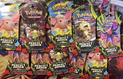 Pokemon TCG: Perfect Order Sleeved Booster Pack LOT OF 24 SEALED - Image 1