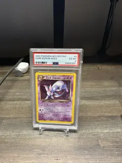 Pokemon TCG Dark Espeon 4/105 Neo Destiny Holo PSA 6 2002 Unlimited English - Image 1