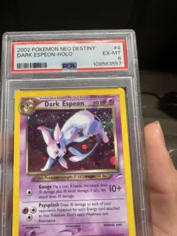 Pokemon TCG Dark Espeon 4/105 Neo Destiny Holo PSA 6 2002 Unlimited English - Image 3