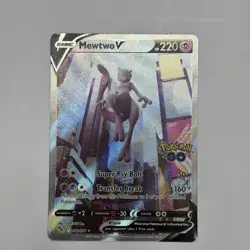 Mewtwo V Alternate Full Art 072/078 Pokemon GO NM - Image 1