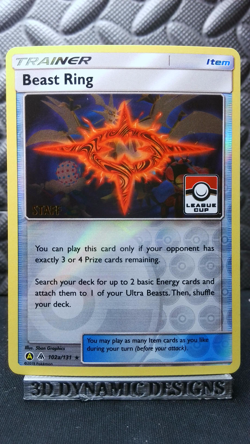 | Pokemon Beast Ring 102a/131 League Cup Championship STAFF Promo NM 🔥 | - Image 1