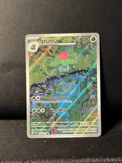 Pokemon Ivysaur Illustration Rare Full Art Holo 167/165 Scarlet & Violet 151 LP - Image 1