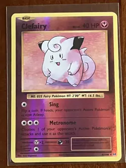 Clefairy 63/108 Rare Reverse Holo XY - Evolutions Near Mint Pokemon TCG - Image 1