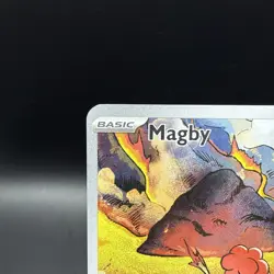 Pokemon Magby 186/182 SV04: Paradox Rift Illustration Rare Near Mint NM - Image 2