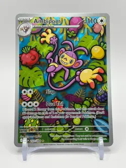 Ambipom 107/094 Illustration Rare Phantasmal Flames Pokemon TCG English - Image 1