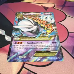 Pokemon M Mewtwo EX 63/162 Breakthrough Ultra Rare Full Art Xy Pokemon TCG - Image 4