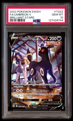 PSA 10 Umbreon V Tg22/TG30 Brilliant Stars Pokemon - Image 1