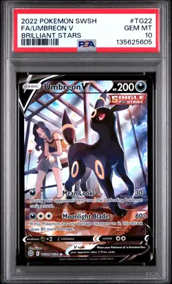 PSA 10 Umbreon V TG22/TG30 Brilliant Stars Trainer Gallery POKEMON - Image 1